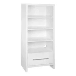 ClosetMaid 165100 Decorative Storage Tower Bookcase with Drawer, White (2 Pack)