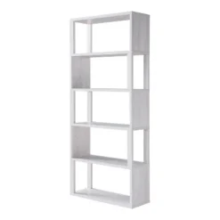 70.75" Montalva 5 Shelf Bookcase White Oak - HOMES: Inside + Out