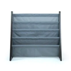 Sumatra Kids' Bookshelf 4 Tier Book Organizer Espresso/Gray - Humble Crew