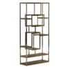 Steve Silver Co. 71" Alize Book Shelf Natural and Chrome - Steve Silver -My Book Perch Sales Store unnamed file 4703