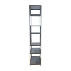 69" Dustin 6 Shelf Bookcase Dark Gray - HOMES: Inside + Out -My Book Perch Sales Store unnamed file 4733