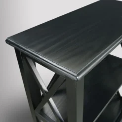 33" Jackson 3 Shelf Bookcase with Concealed Drawer Black - Flora Home -My Book Perch Sales Store unnamed file 4752