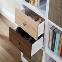 61.5" Hirsch Contemporary Bookcase White - HOMES: Inside + Out -My Book Perch Sales Store unnamed file 4769