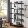Kellare 5 Shelf Contemporary Bookcase - HOMES: Inside + Out Antique White/black -My Book Perch Sales Store unnamed file 4805