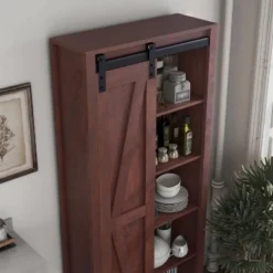 72" Arbolada Sliding Door Bookcase - HOMES: Inside + Out White Oak -My Book Perch Sales Store unnamed file 4826