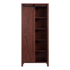 72" Arbolada Sliding Door Bookcase - HOMES: Inside + Out White Oak -My Book Perch Sales Store unnamed file 4828