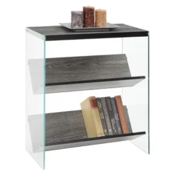 27.75" SoHo Bookcase Weathered Gray - Breighton Home