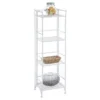 45" 4 Tier Folding Metal Shelf White - Breighton Home -My Book Perch Sales Store unnamed file 4839