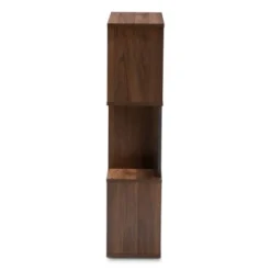 40.2" Legende Finished Display Bookcase Brown/Dark Gray - Baxton Studio 12 40.2" Legende Finished Display Bookcase Brown/Dark Gray - Baxton Studio -My Book Perch Sales Store unnamed file 4872