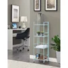 45" Xtra Storage 4 Tier Folding Metal Shelf Sea Foam - Breighton Home -My Book Perch Sales Store unnamed file 4946