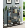 52.5" Designs2Go Wall Unit Bookshelf Faux Birch/Black Poles - Breighton Home