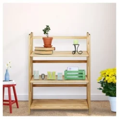 38" 3-Shelf Folding Bookcase - Flora Home Natural 16 38" 3-Shelf Folding Bookcase - Flora Home Natural -My Book Perch Sales Store unnamed file 4963