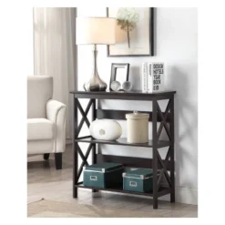 32.5" Oxford 3 Tier Bookcase Espresso - Breighton Home