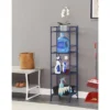 45" Xtra Storage 4 Tier Folding Metal Shelf Cobalt Blue - Breighton Home -My Book Perch Sales Store unnamed file 4981
