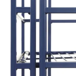 45" Xtra Storage 4 Tier Folding Metal Shelf Cobalt Blue - Breighton Home -My Book Perch Sales Store unnamed file 4984