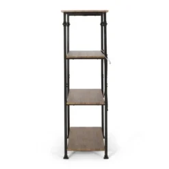 Bauman Modern Industrial 4 Shelf Etagere Bookcase - Christopher Knight Home Gray/dark Bronze -My Book Perch Sales Store unnamed file 4991