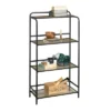 52" Boulevard Café Open Shelving with Vintage Oak Accents Black - Sauder -My Book Perch Sales Store unnamed file 5003