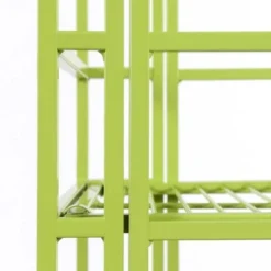45" Xtra Storage 4 Tier Folding Metal Shelf Lime - Breighton Home 9 45" Xtra Storage 4 Tier Folding Metal Shelf Lime - Breighton Home -My Book Perch Sales Store unnamed file 5017