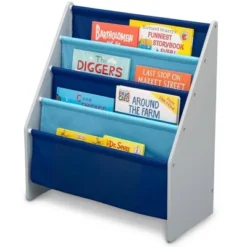 Delta Children Sling Book Rack Bookshelf for Kids' Blue/yellow/red -My Book Perch Sales Store unnamed file 504