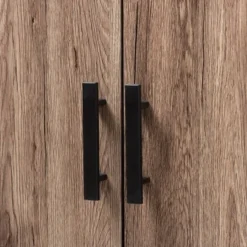 73" 2 Door Arend Two-Tone Wood Bookshelf Brown - Baxton Studio -My Book Perch Sales Store unnamed file 5041