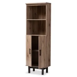 73" 2 Door Arend Two-Tone Wood Bookshelf Brown - Baxton Studio -My Book Perch Sales Store unnamed file 5043