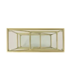 Kokesh Modern Glam Tempered Glass 3 Shelf Asymmetrical Bookcase Gold - Christopher Knight Home -My Book Perch Sales Store unnamed file 5050