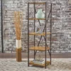 Roney 17" Bookcase with Rustic Metal Finished Iron Accents - Natural - Christopher Knight Home -My Book Perch Sales Store unnamed file 5061