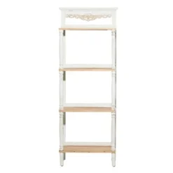 Olivia & May Farmhouse Pine Wood Shelving Unit White - Olivia & May -My Book Perch Sales Store unnamed file 5074