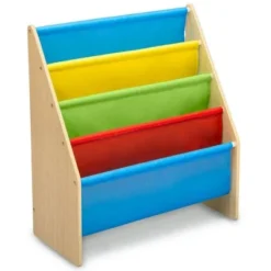 Delta Children Sling Book Rack Bookshelf for Kids' Blue/yellow/red -My Book Perch Sales Store unnamed file 512