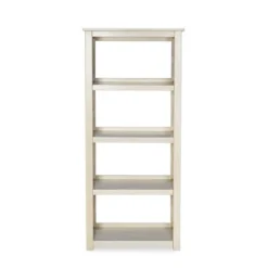 54.7" Whitley Antique Bookshelf White - Linon