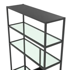 Room & Joy 72" Eos Bookcase Etagere Marble/Glass Black - Room & Joy -My Book Perch Sales Store unnamed file 5208