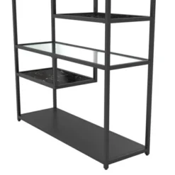 Room & Joy 72" Eos Bookcase Etagere Marble/Glass Black - Room & Joy -My Book Perch Sales Store unnamed file 5209