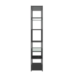 Room & Joy 72" Eos Bookcase Etagere Marble/Glass Black - Room & Joy -My Book Perch Sales Store unnamed file 5210