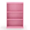 Furinno Jaya Home Simple Sleek Wooden 3 Tier Adjustable Office Open Bookcase Display Closet Storage Shelf for Living Room and Bedroom Spaces, Pink -My Book Perch Sales Store unnamed file 5226