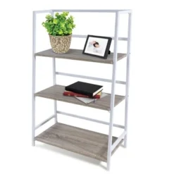 Atlantic Folding 3-Tier Shelf - urb SPACE White -My Book Perch Sales Store unnamed file 5249