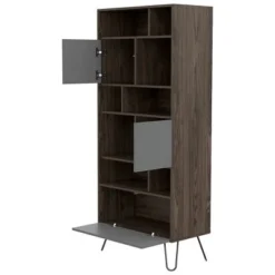 67" Aster 7 Tier Shelf Bookshelf Brown - RST Brands -My Book Perch Sales Store unnamed file 5256
