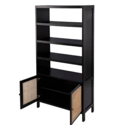 74" Groveholme Bookcase/Storage Shelf Black/Gold - Aiden Lane -My Book Perch Sales Store unnamed file 5272