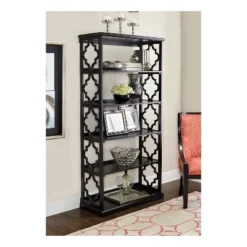 Anthony 72" 5 Shelf Painted Bookcase - Powell Company Black -My Book Perch Sales Store unnamed file 5280