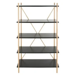 Rigby 5 Tier Etagere - Safavieh Gold Liquid/black -My Book Perch Sales Store unnamed file 5317