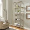 Metal Glass Bookcase in Antique Gold - Pemberly Row -My Book Perch Sales Store unnamed file 5348