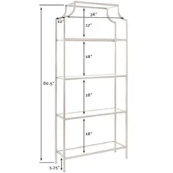 Metal Glass Bookcase in Antique Gold - Pemberly Row -My Book Perch Sales Store unnamed file 5356