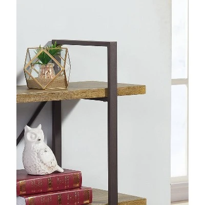 35.5" x 40" Three Level Rustic Shelving Unit - Danya B. 5 35.5" x 40" Three Level Rustic Shelving Unit - Danya B. - Image 3