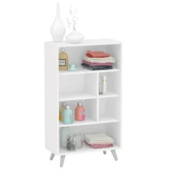 40.75" Monterey 4 Shelf Bookshelf White - Chique