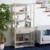 70" Johni 1 Drawer and 5 Shelves Etagere - Safavieh Antique White -My Book Perch Sales Store unnamed file 5369