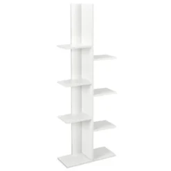 Costway 8-shelf Bookcase Freestanding Tree shelf Display Storage Stand BlackWhite -My Book Perch Sales Store unnamed file 537