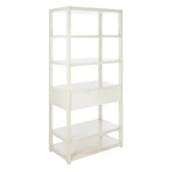 70" Johni 1 Drawer and 5 Shelves Etagere - Safavieh Antique White -My Book Perch Sales Store unnamed file 5374