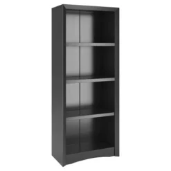 Quadra 59" Tall Bookcase - Finish - Corliving Black -My Book Perch Sales Store unnamed file 5398