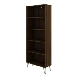 Rockefeller 5 Shelf Bookcase - Manhattan Comfort Tatiana Midnight Blue -My Book Perch Sales Store unnamed file 5464