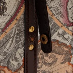 Okuna Outpost Wooden 4 Bottles Travel Wine for Storage Bar Accessory, World Map Design, 8. x 8.5 x 13.8 in. -My Book Perch Sales Store unnamed file 5567