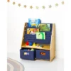 Sling Bookshelf with Storage Canvas - WildKin Natural/blue -My Book Perch Sales Store unnamed file 582
